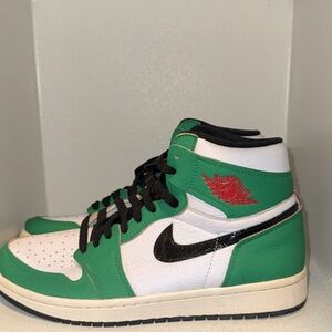 Nike Green and White Sneakers